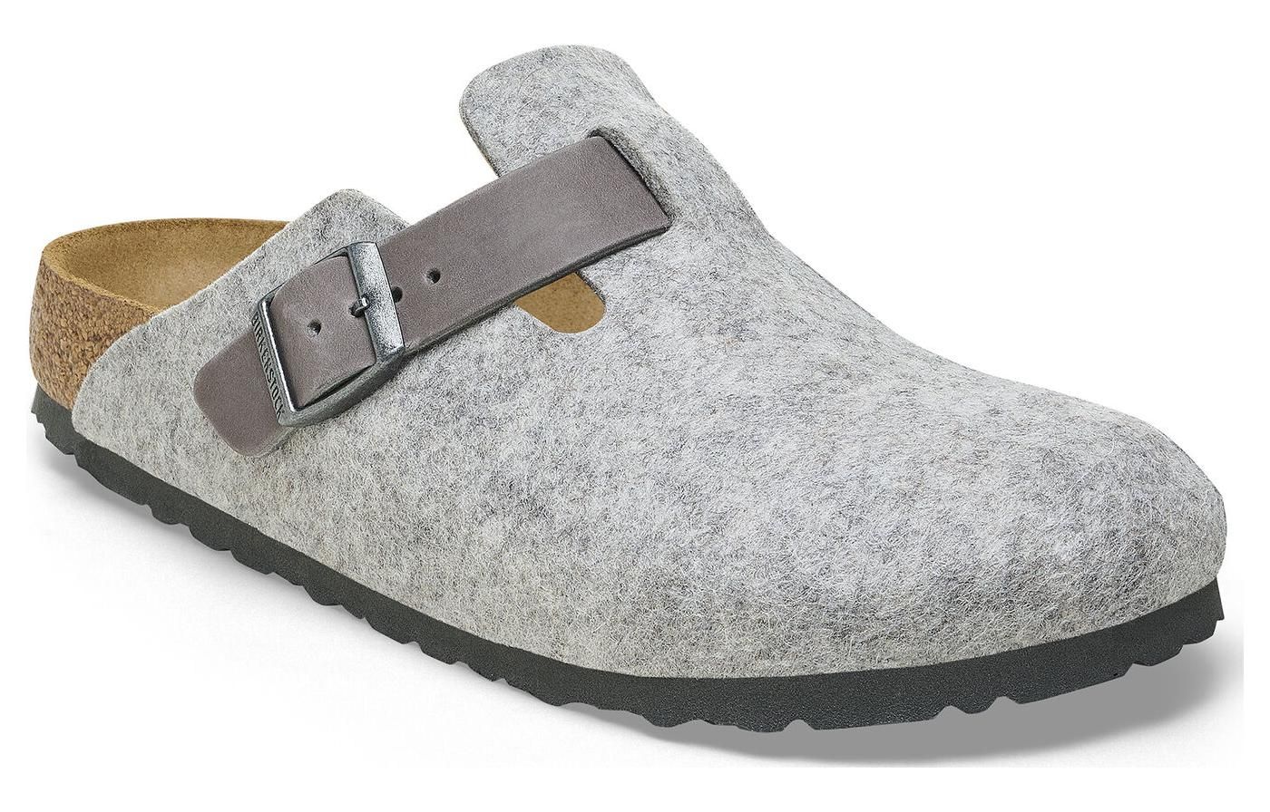 Birkenstock Boston Natural Leather/Felt 'Light Grey' 1026149 sold by KicksCrew product image thumbnail 2