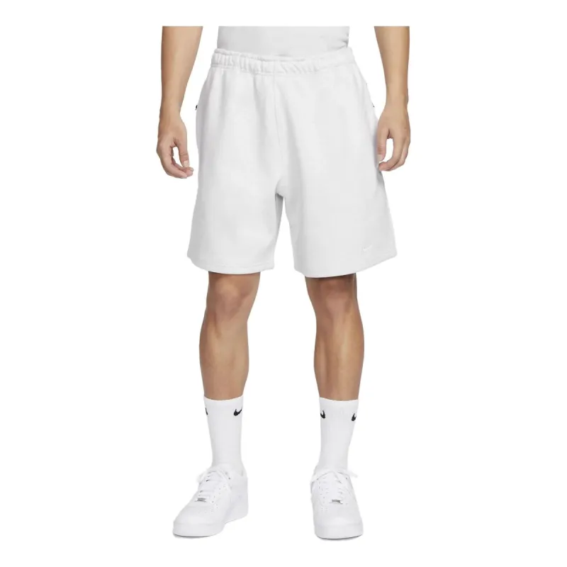 Nike Solo Swoosh Fleece Shorts 'Birch Heather' DV3055-051 sold by KicksCrew