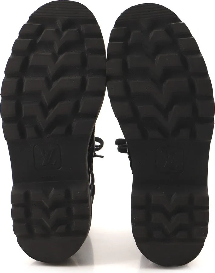 LOUIS VUITTON Flat Ranger Ankle Boots 'Black with Plaid' 1A9ACR sold by KicksCrew product image thumbnail 4