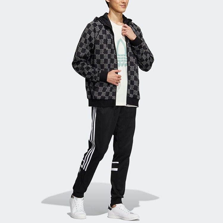 adidas Monogram Jacket 'Black White' HR3435 sold by KicksCrew product image thumbnail 4