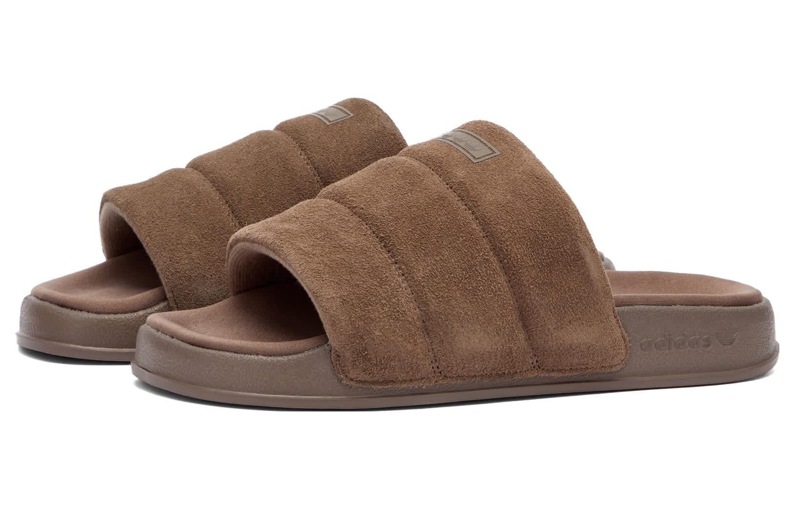 (WMNS) adidas Originals Adilette Essential 'Brown' IE9649 sold by KicksCrew product image thumbnail 2
