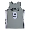 Mitchell & Ness x NBA San Antonio Spurs Hall Of Fame Swingman Jersey 'Tony Parker 9' SMJY6866-SASYYTPAGREY sold by KicksCrew