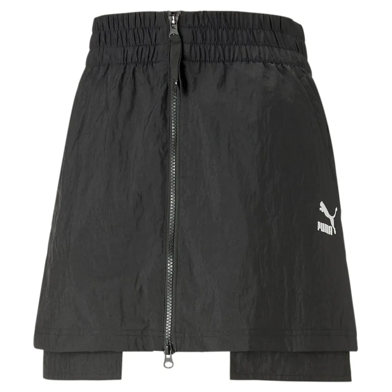 (WMNS) PUMA Dare To Woven Skirt 'Black' 538344-01 sold by KicksCrew