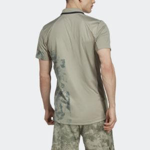 adidas Tennis Paris HEAT.RDY FreeLift Polo Shirt 'Silver Pebble' HT7233 sold by KicksCrew