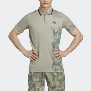 adidas Tennis Paris HEAT.RDY FreeLift Polo Shirt 'Silver Pebble' HT7233 sold by KicksCrew