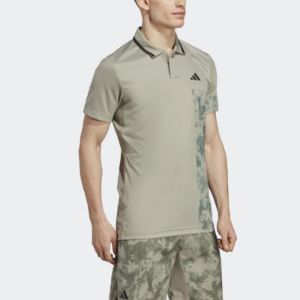 adidas Tennis Paris HEAT.RDY FreeLift Polo Shirt 'Silver Pebble' HT7233 sold by KicksCrew