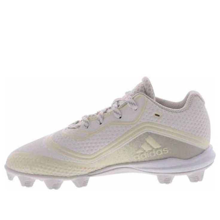 (PS) Adidas Icon V Mid Baseball Cleats 'Cream White Metallic' G28290 sold by KicksCrew