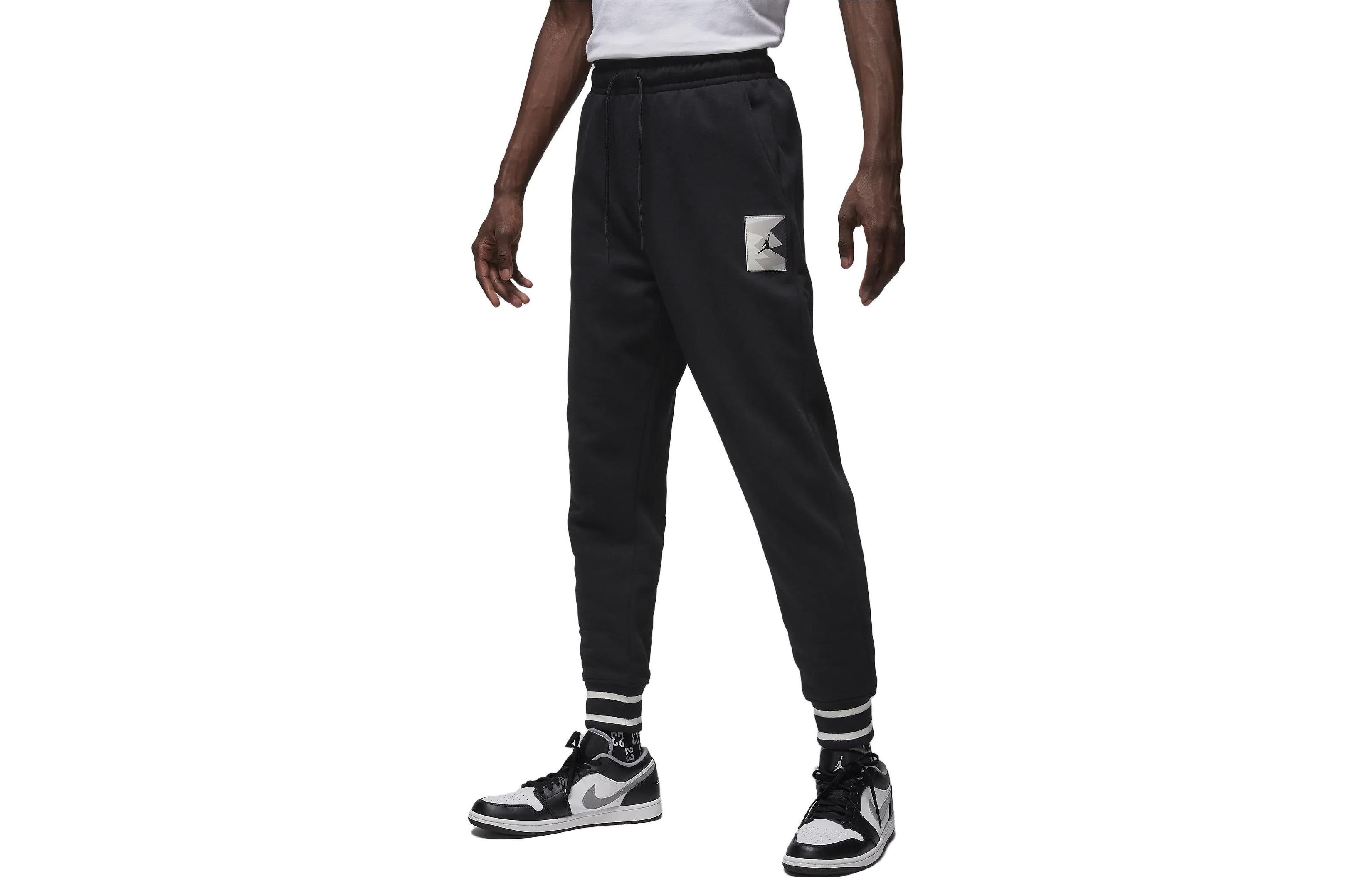 Air Jordan MVP Logo Fleece Pants 'Black' FD7858-010 | Parallel
