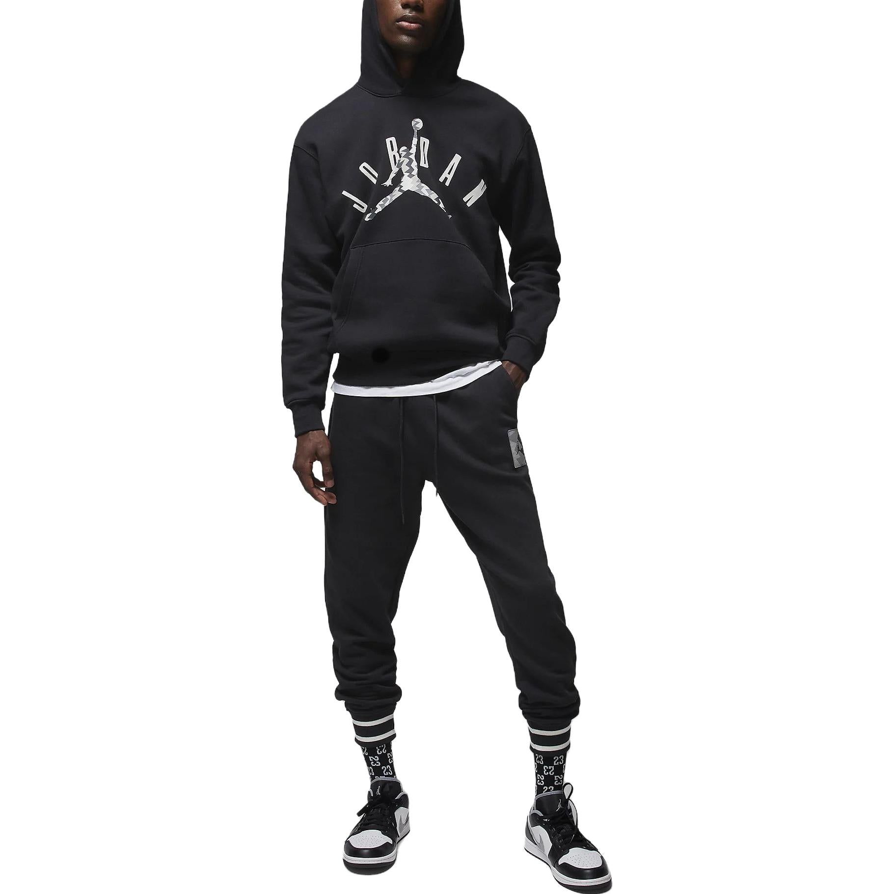 Air Jordan MVP Logo Fleece Pants 'Black' FD7858-010 sold by KicksCrew product image thumbnail 3