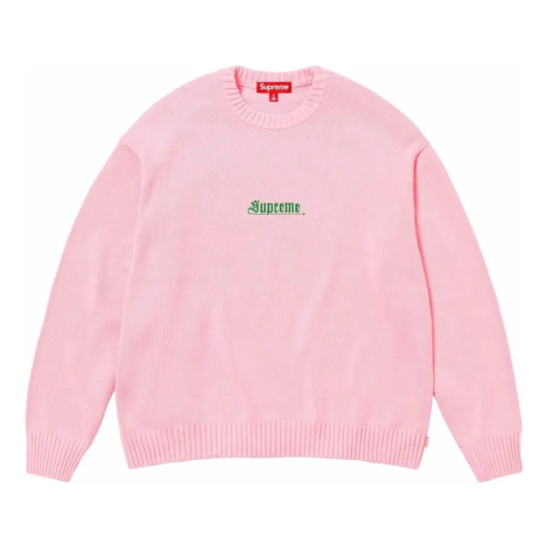 Supreme Old English Sweater 'Pink' SUP-SS24-124 sold by KicksCrew
