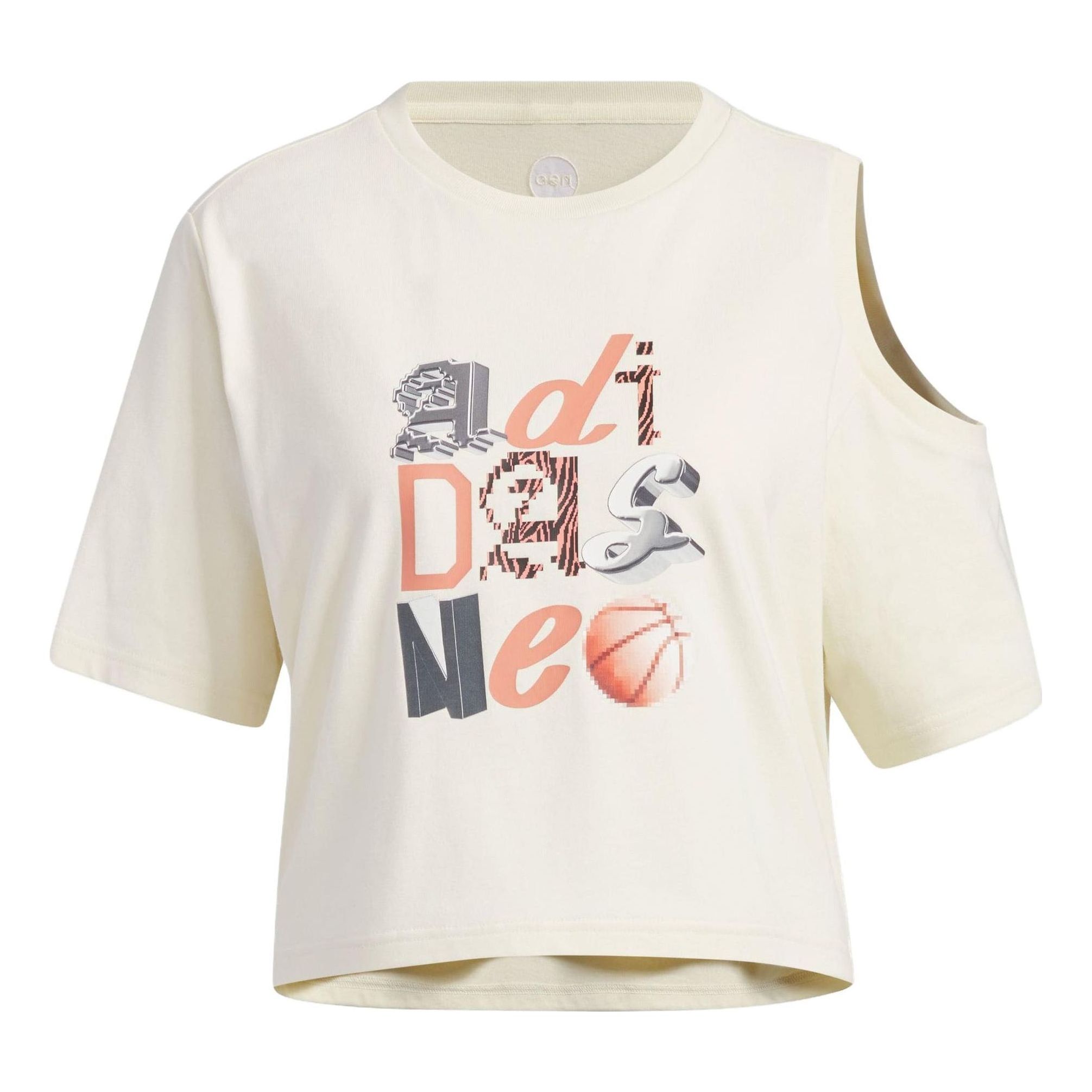 (WMNS) adidas Neo Graphic T-shirt 'White' IK7670 sold by KicksCrew