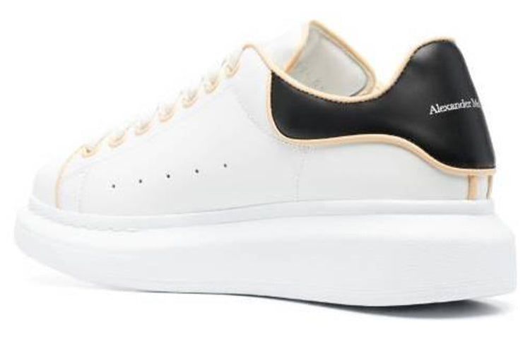 (WMNS) Alexander McQueen Oversized Leather Sneakers 'White Black' 733003WHJE58808 sold by KicksCrew product image thumbnail 4