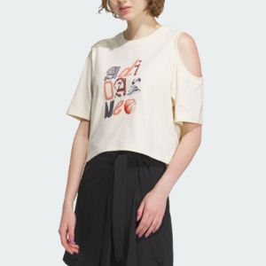 (WMNS) adidas Neo Graphic T-shirt 'White' IK7670 sold by KicksCrew