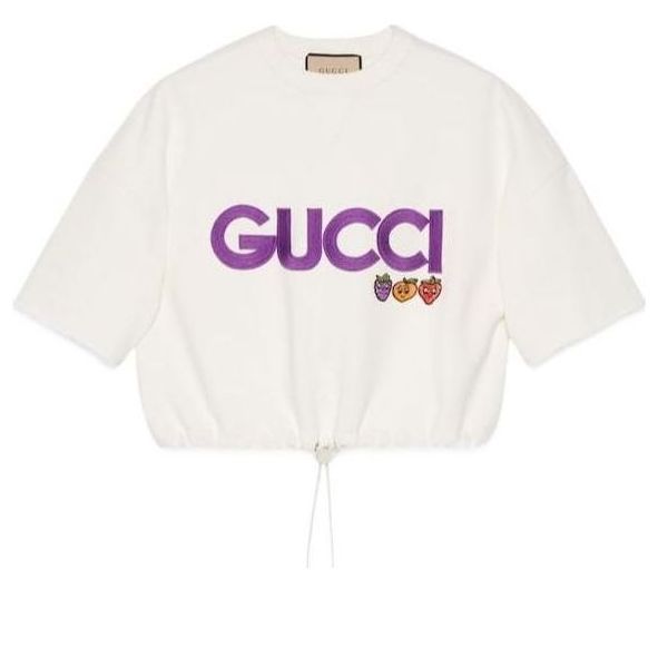 (WMNS) Gucci Cotton Jersey Sweatshirt With Patch 'Off White' 773722-XJF8P-9088 sold by KicksCrew