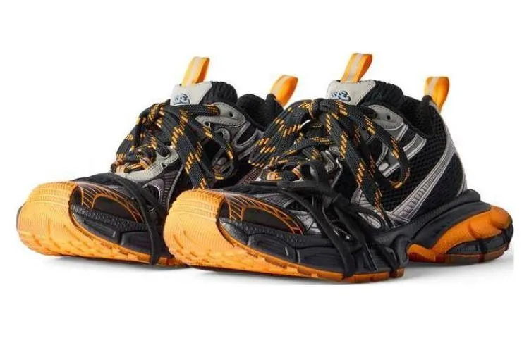 Balenciaga 3XL Sneakers 'Black Orange Grey Mesh and Polyurethane' 734734W3XL31178 sold by KicksCrew product image thumbnail 3