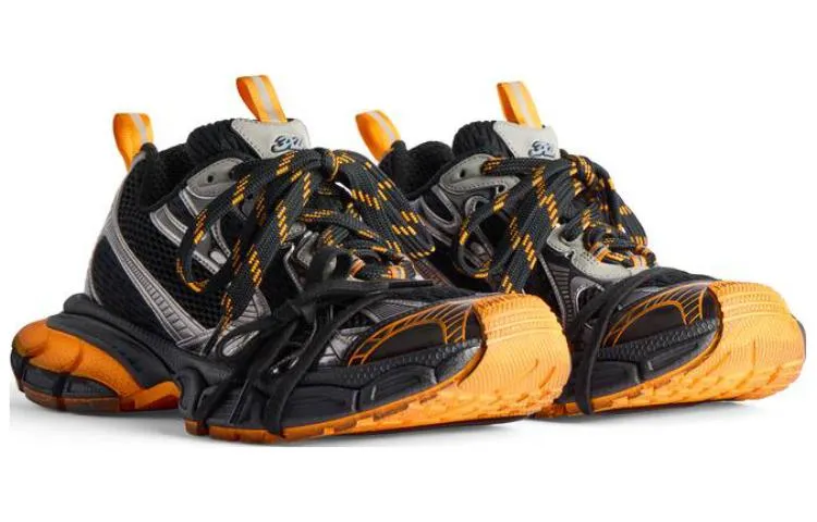 Balenciaga 3XL Sneakers 'Black Orange Grey Mesh and Polyurethane' 734734W3XL31178 sold by KicksCrew product image thumbnail 4