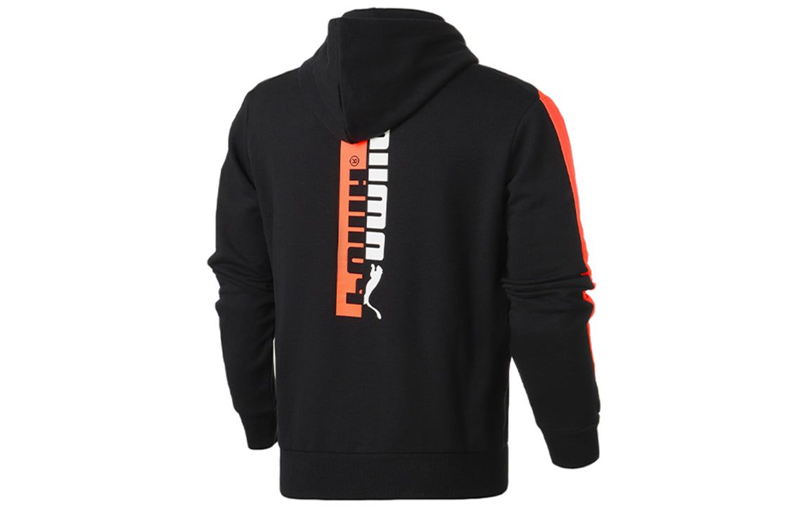 Puma T7 2020 Sport Hoodie 'Black White Orange' 599216-01 sold by KicksCrew product image thumbnail 2