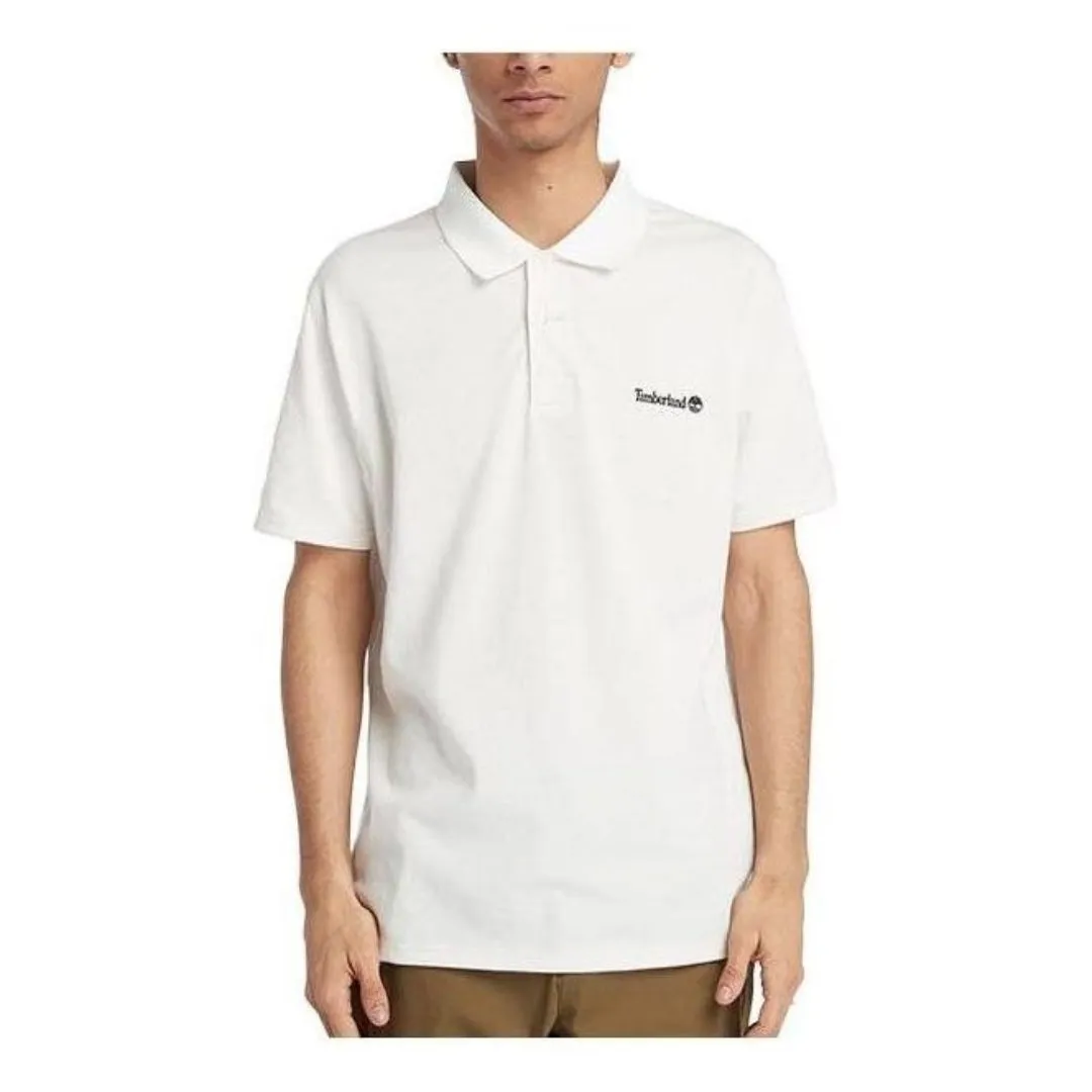 Timberland Retro White Moisture-Wicking Polo Shirt 'White' A2ND5-CM9 sold by KicksCrew