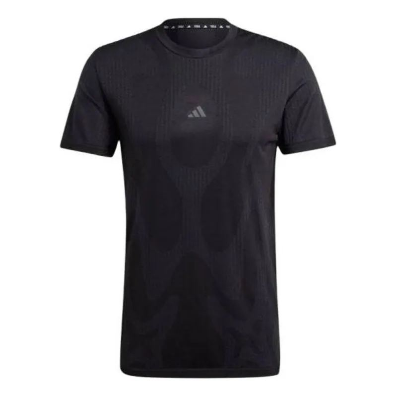 adidas Designed for Training Yoga Seamless T-shirt 'Black' IL7141 sold by KicksCrew