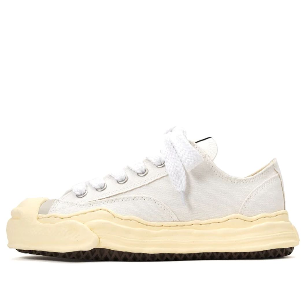 Maison MIHARA YASUHIRO HANK VL OG Sole Canvas Low-top Sneaker 'White' A09FW734-WHT sold by KicksCrew