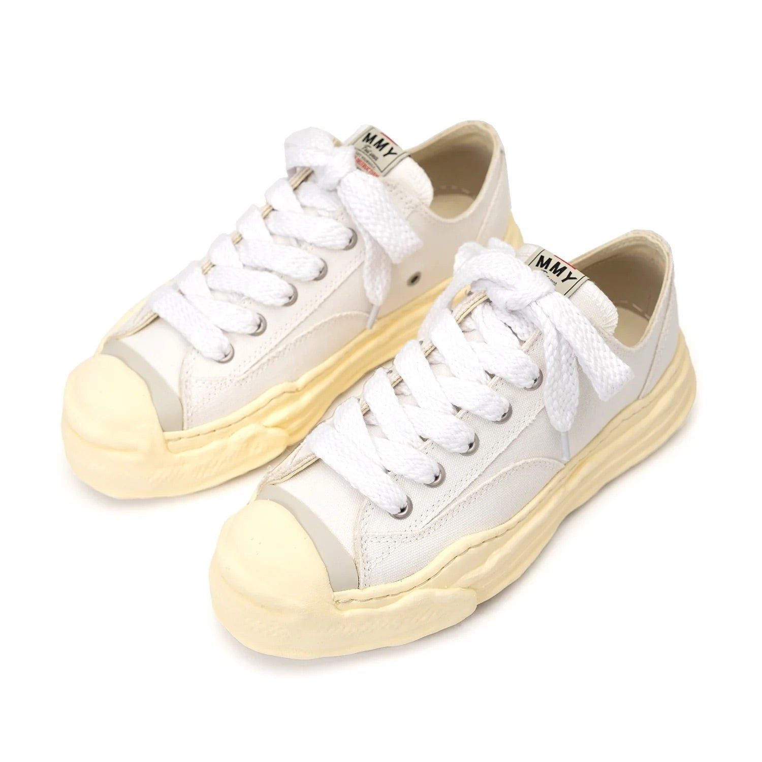 Maison MIHARA YASUHIRO HANK VL OG Sole Canvas Low-top Sneaker 'White' A09FW734-WHT sold by KicksCrew product image thumbnail 2
