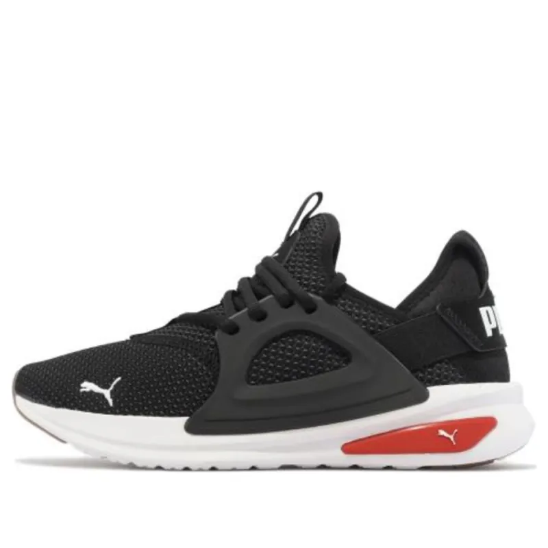 PUMA Softride Enzo Evo Knit 'Black Castlerock Red' 37695401 sold by KicksCrew