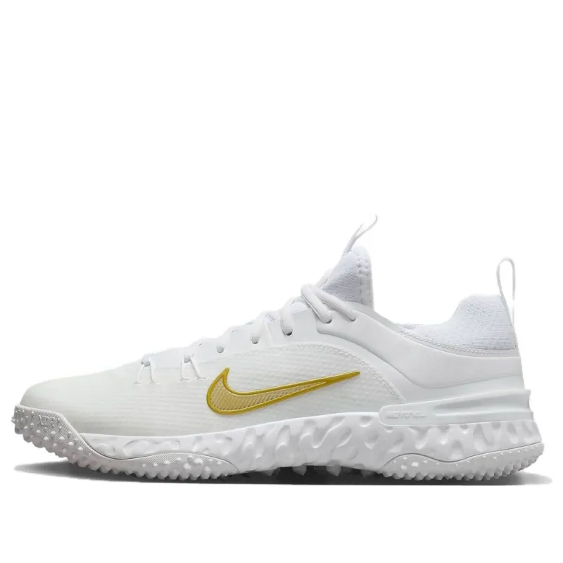 Nike Huarache 9 Elite TF LAX 'White Metallic Vivid Gold' FN0310-100 sold by KicksCrew