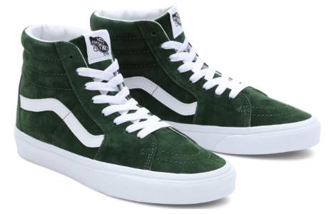 (WMNS) Vans Pig Suede Sk8-Hi 'Green White' VN0007NSBXU sold by KicksCrew