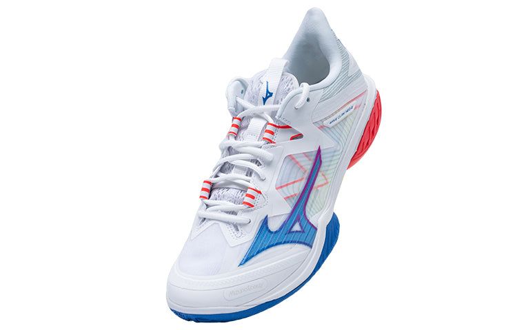 Mizuno Wave Claw Neo 'White Blue Red' 71GA227013 sold by KicksCrew product image thumbnail 4
