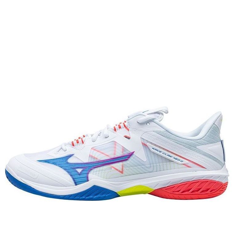 Mizuno Wave Claw Neo 'White Blue Red' 71GA227013 sold by KicksCrew