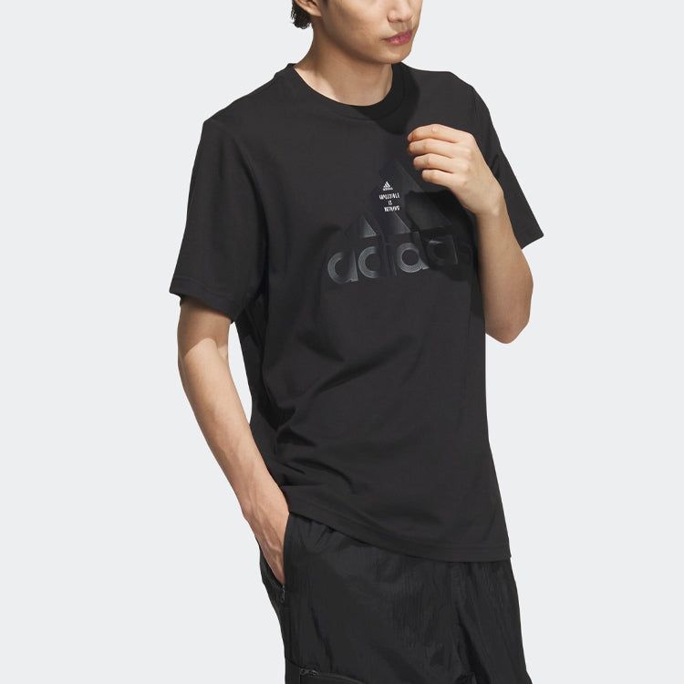 Adidas Tech Logo T-Shirts 'Black' IA8093 sold by KicksCrew product image thumbnail 4