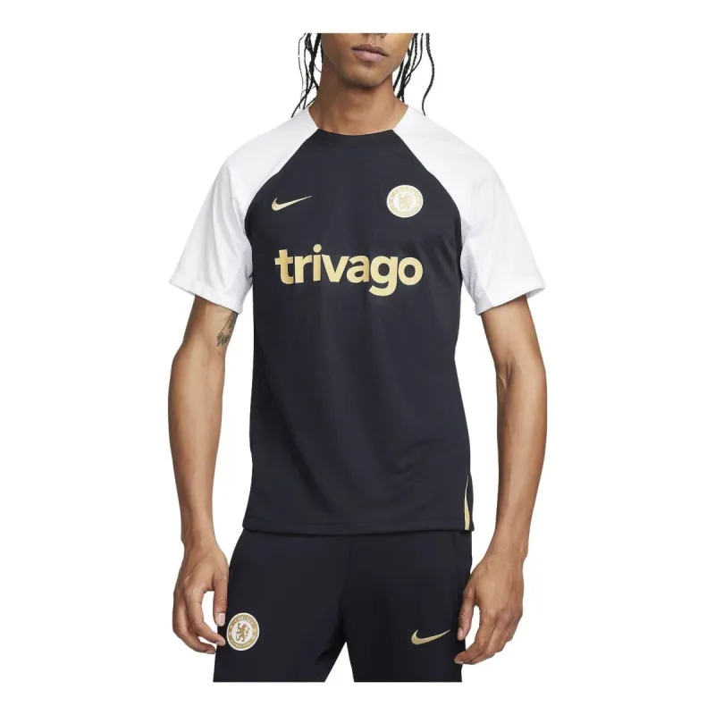 Nike Chelsea FC Strike Dri-FIT Knit Jersey 'Black White' DX3014-429 sold by KicksCrew