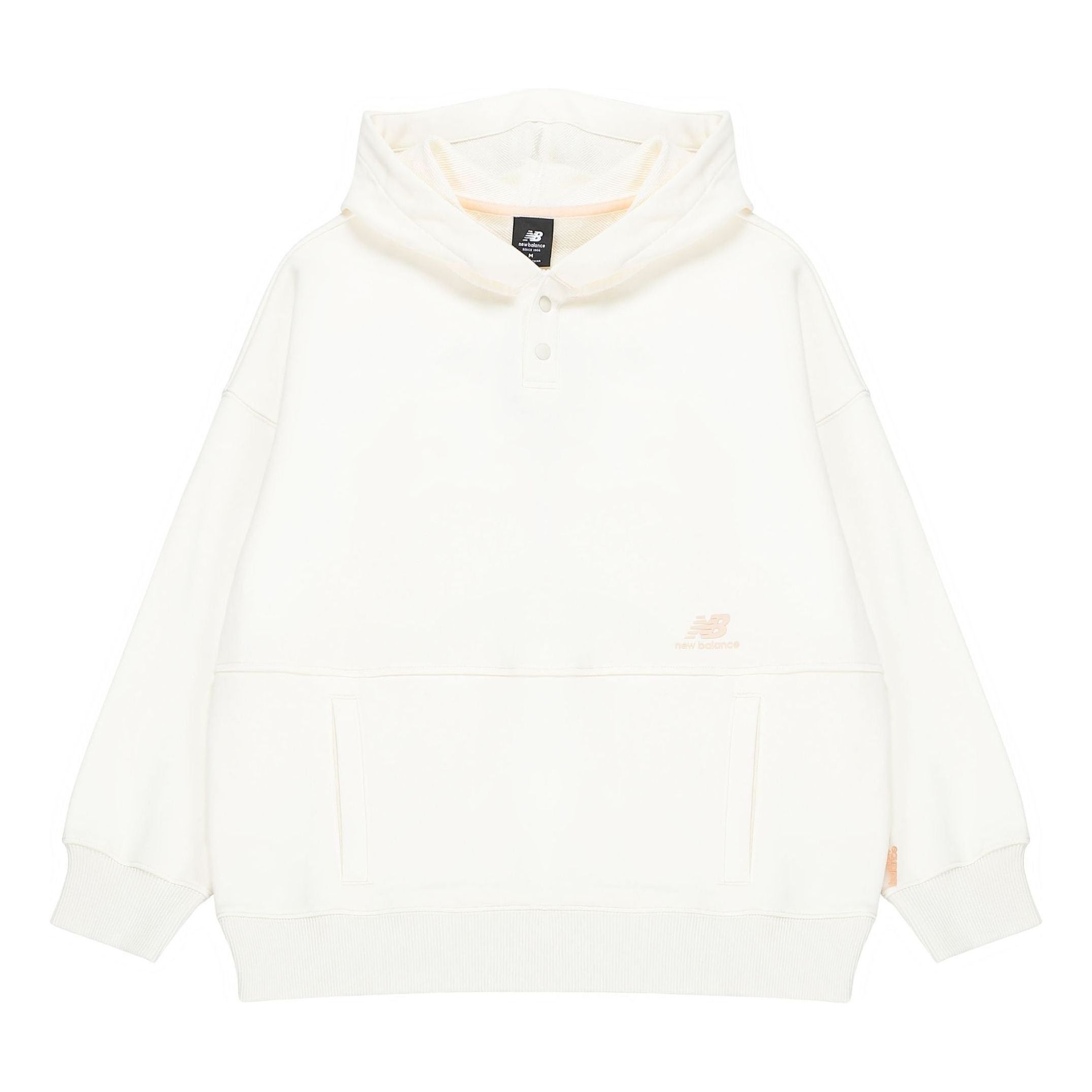 (WMNS) New Balance Classic Lifestyle Plain Hoodie 'White' AWT23322-CIC sold by KicksCrew