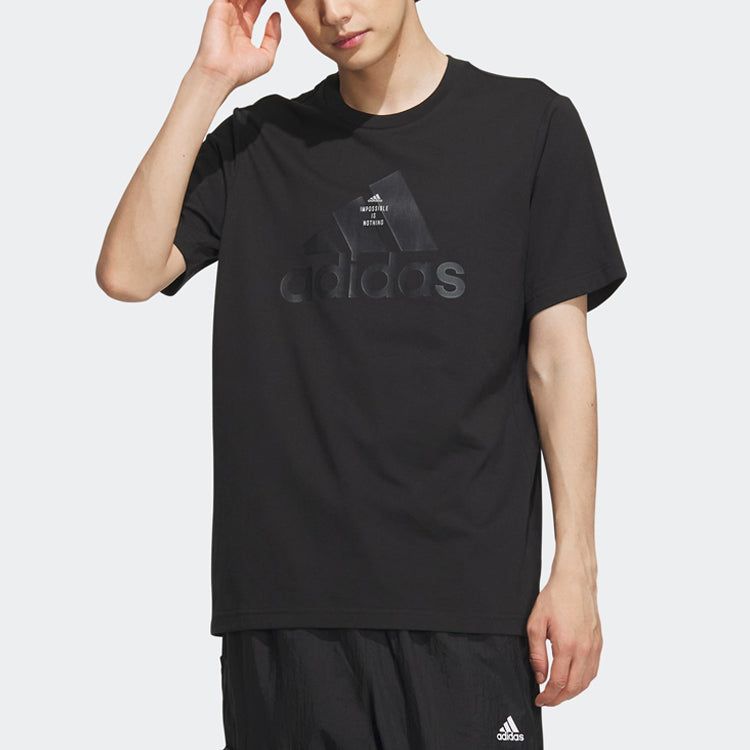 Adidas Tech Logo T-Shirts 'Black' IA8093 sold by KicksCrew product image thumbnail 2