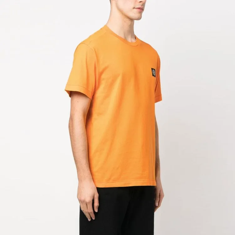 STONE ISLAND Garment Dyed Logo T-shirt 'Orange' 101524113-V0032 sold by KicksCrew product image thumbnail 3