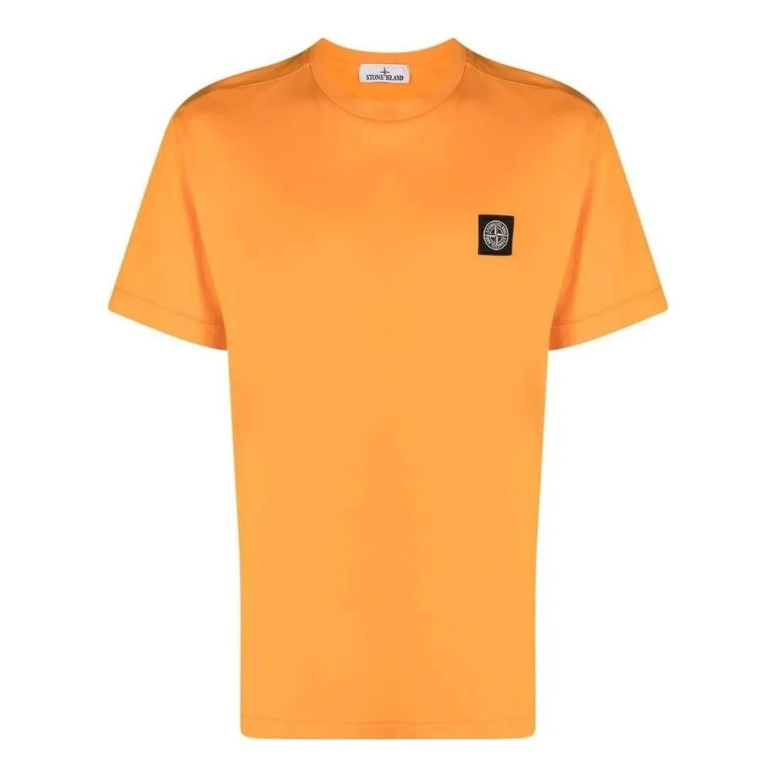 STONE ISLAND Garment Dyed Logo T-shirt 'Orange' 101524113-V0032 sold by KicksCrew