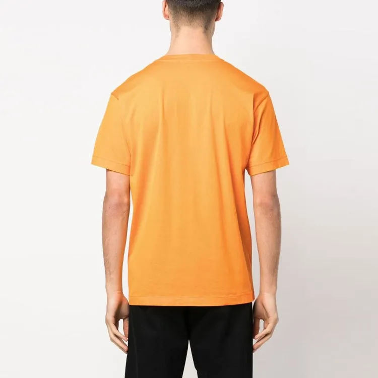 STONE ISLAND Garment Dyed Logo T-shirt 'Orange' 101524113-V0032 sold by KicksCrew product image thumbnail 2