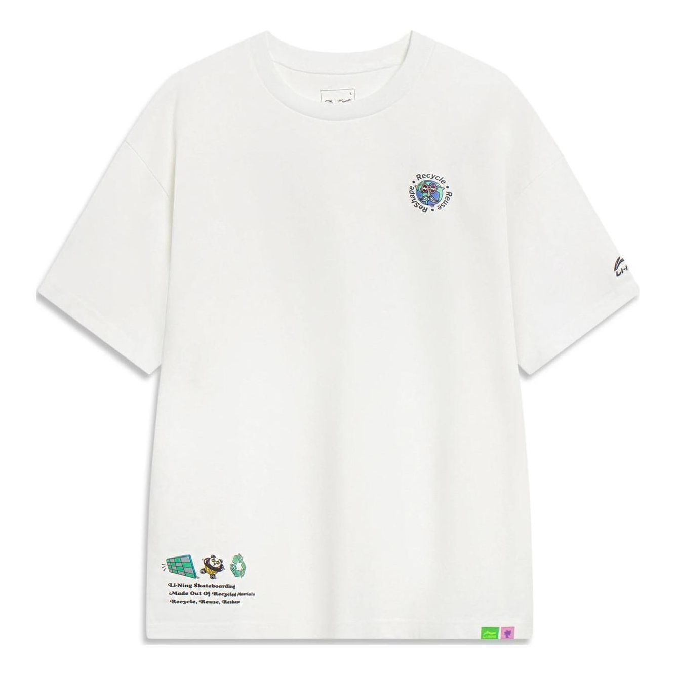 Li-Ning x Steven Harrington Cartoon Graphic T-shirt 'White' AHST077-2 sold by KicksCrew