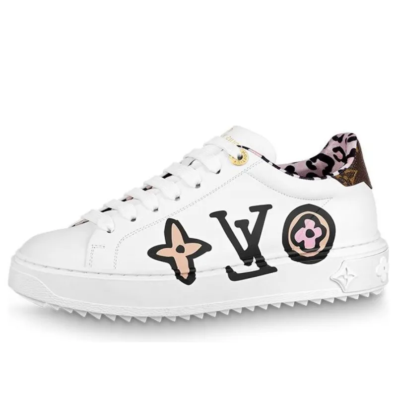 LOUIS VUITTON Time Out Sneakers 'White with Large Side Logo' 1A93XF sold by KicksCrew
