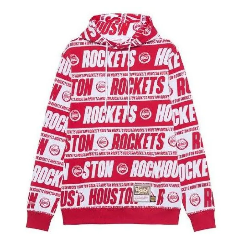 Mitchell & Ness x NBA Houston Rockets HWC Team Wrap Hoodie 'Red White' FPHD4779-HROYYPPPRED1 sold by KicksCrew