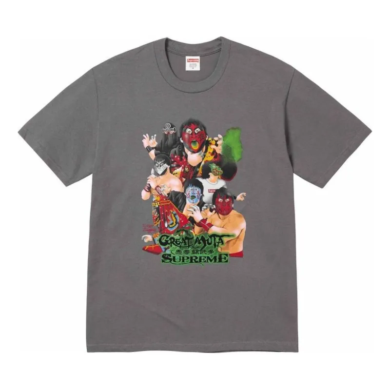 Supreme Great Muta Charcoal T-Shirt 'Grey' SUP-FW23-253 sold by KicksCrew