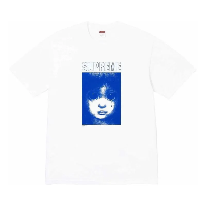 Supreme x Margaret Keane T-Shirt 'White Blue' SUP-SS24-144 sold by KicksCrew