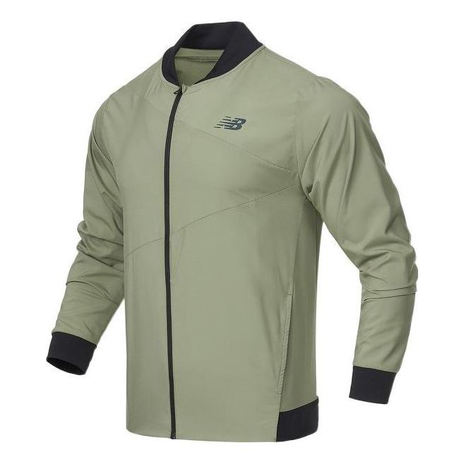 New Balance Sport Jacket 'Green Black' AMJ21010-OLF sold by KicksCrew