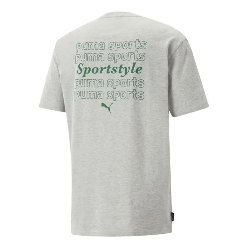 Puma Team Graphic T-Shirt 'Grey' 622536-04 sold by KicksCrew