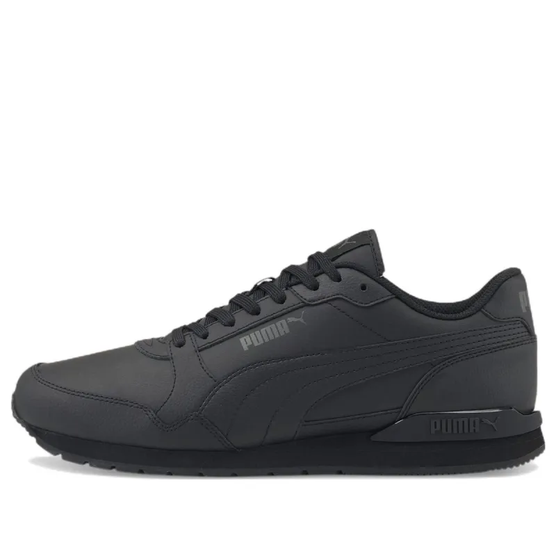 Puma ST Runner V3 Leather 'Triple Black' 384855-11 sold by KicksCrew