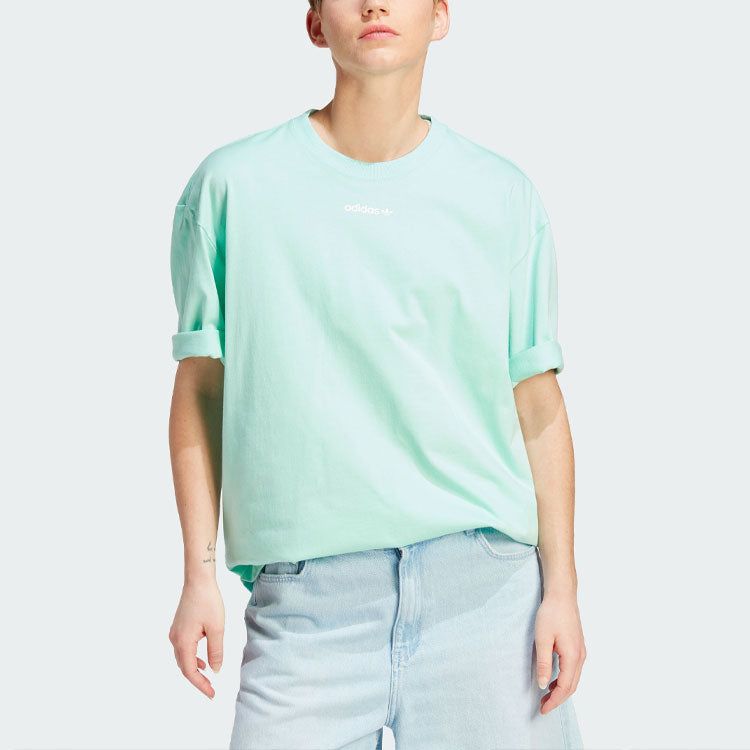(WMNS) adidas Island Club Graphic Tee 'Green' IT8156 sold by KicksCrew product image thumbnail 2