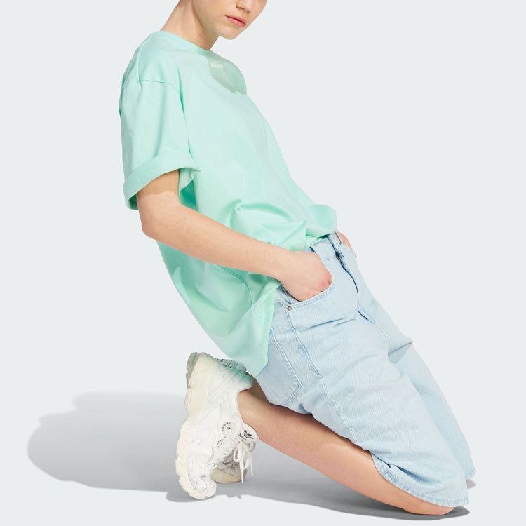(WMNS) adidas Island Club Graphic Tee 'Green' IT8156 sold by KicksCrew product image thumbnail 4