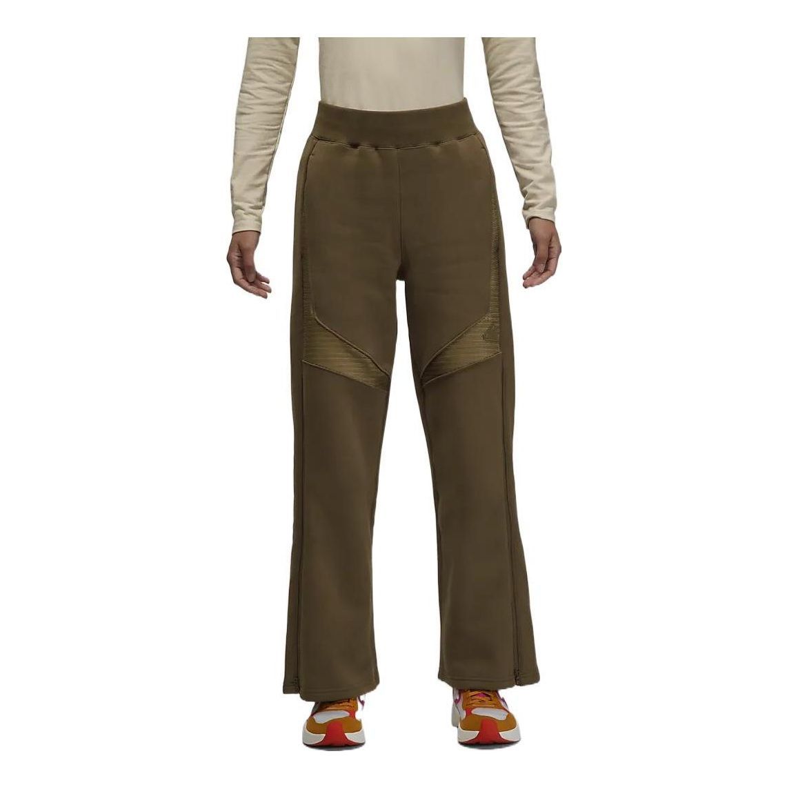 (WMNS) Air Jordan Knit Sweatpants 'Olive Green' DV1259-385 sold by KicksCrew