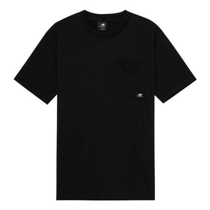 New Balance Essentials Pocket Fleece T-shirt 'Black' MT31542-BK sold by KicksCrew