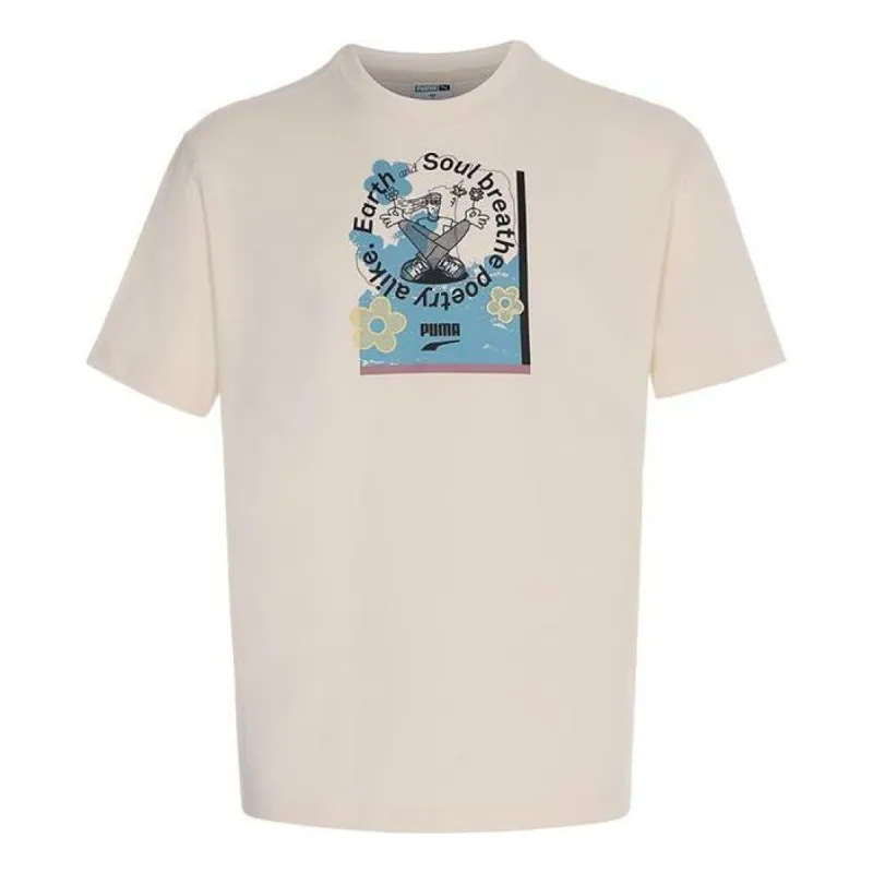 Puma Downtown Graphic T-Shirt 'Grey' 537739-99 sold by KicksCrew